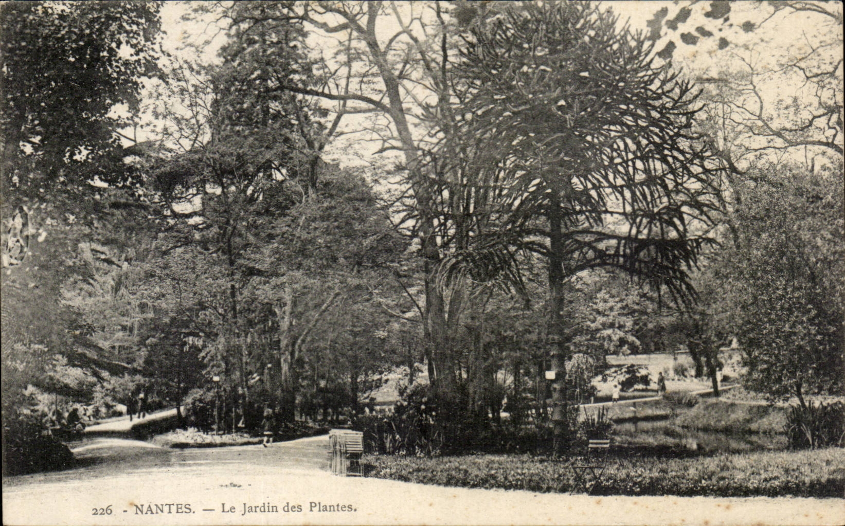 Nantes - the Botanical garden - CPA