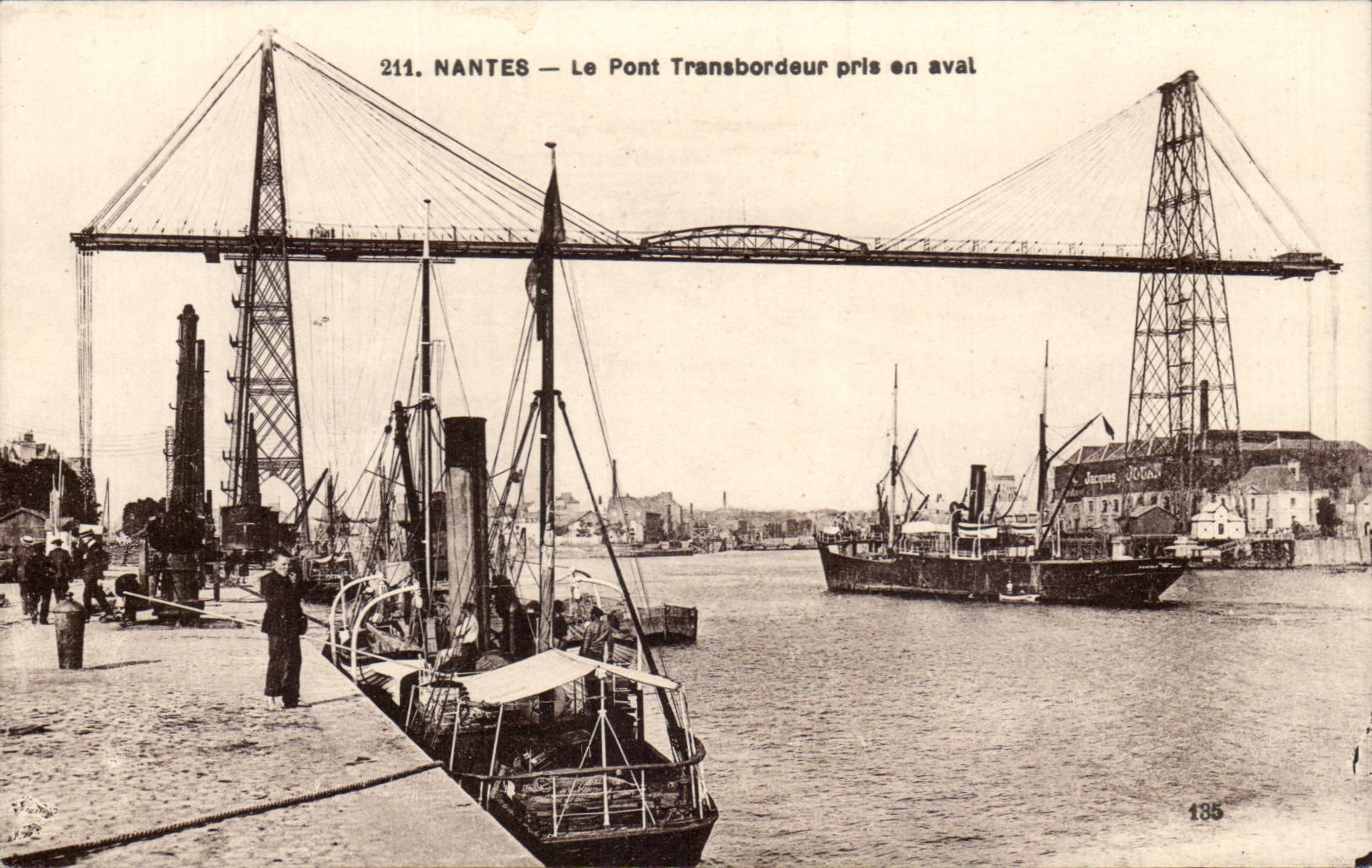 Nantes - the Transporter bridge taken downstream - CPA
