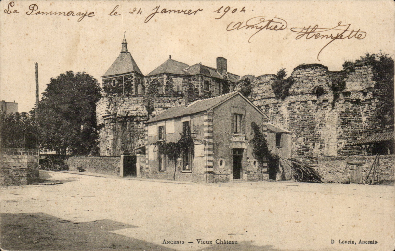 Ancenis - Old man Castle - CPA