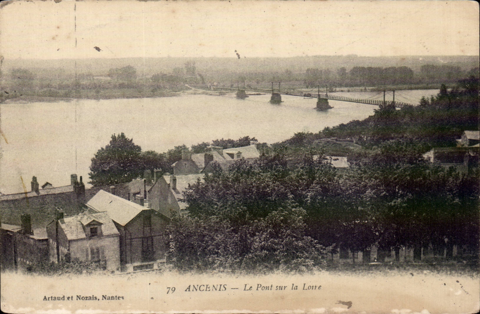 Ancenis - the Bridge on the Loire - CPA