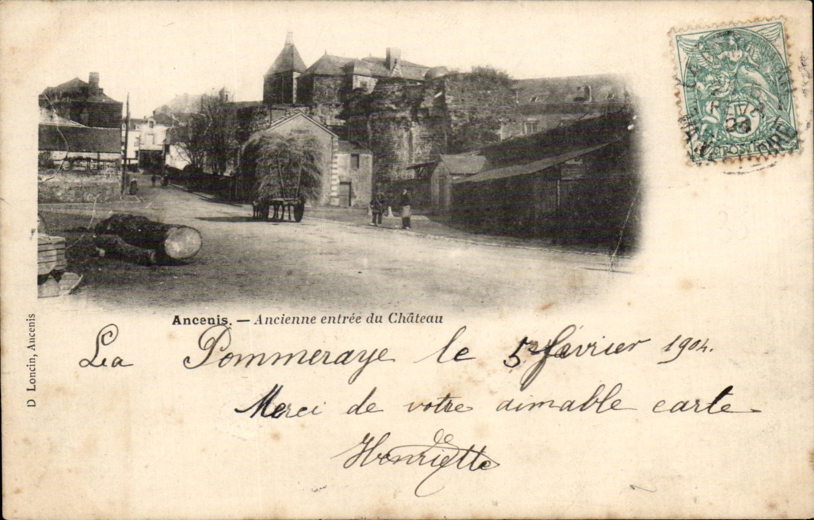 Ancenis - Old Entrance of the Castle - CPA