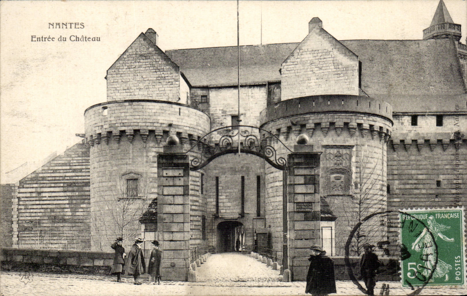 Nantes - Entrance of the Castle - CPA