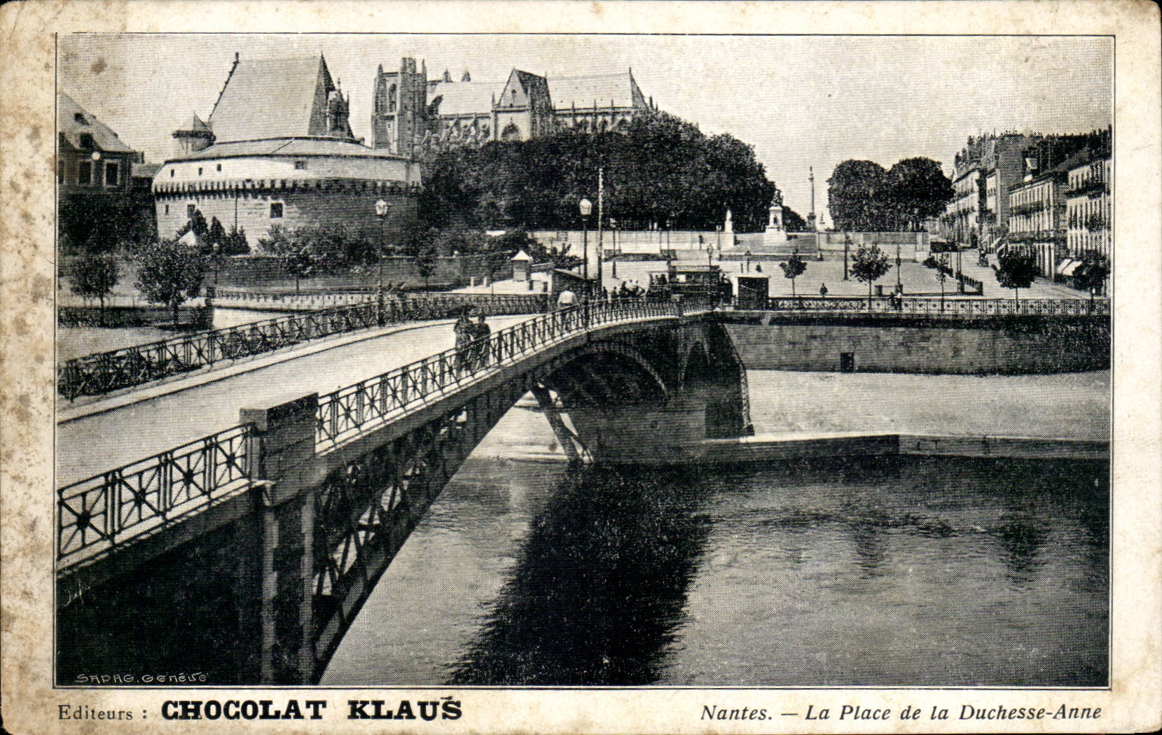 Nantes - Klaus Chocolate - the Place of the Duchess Anne - CPA