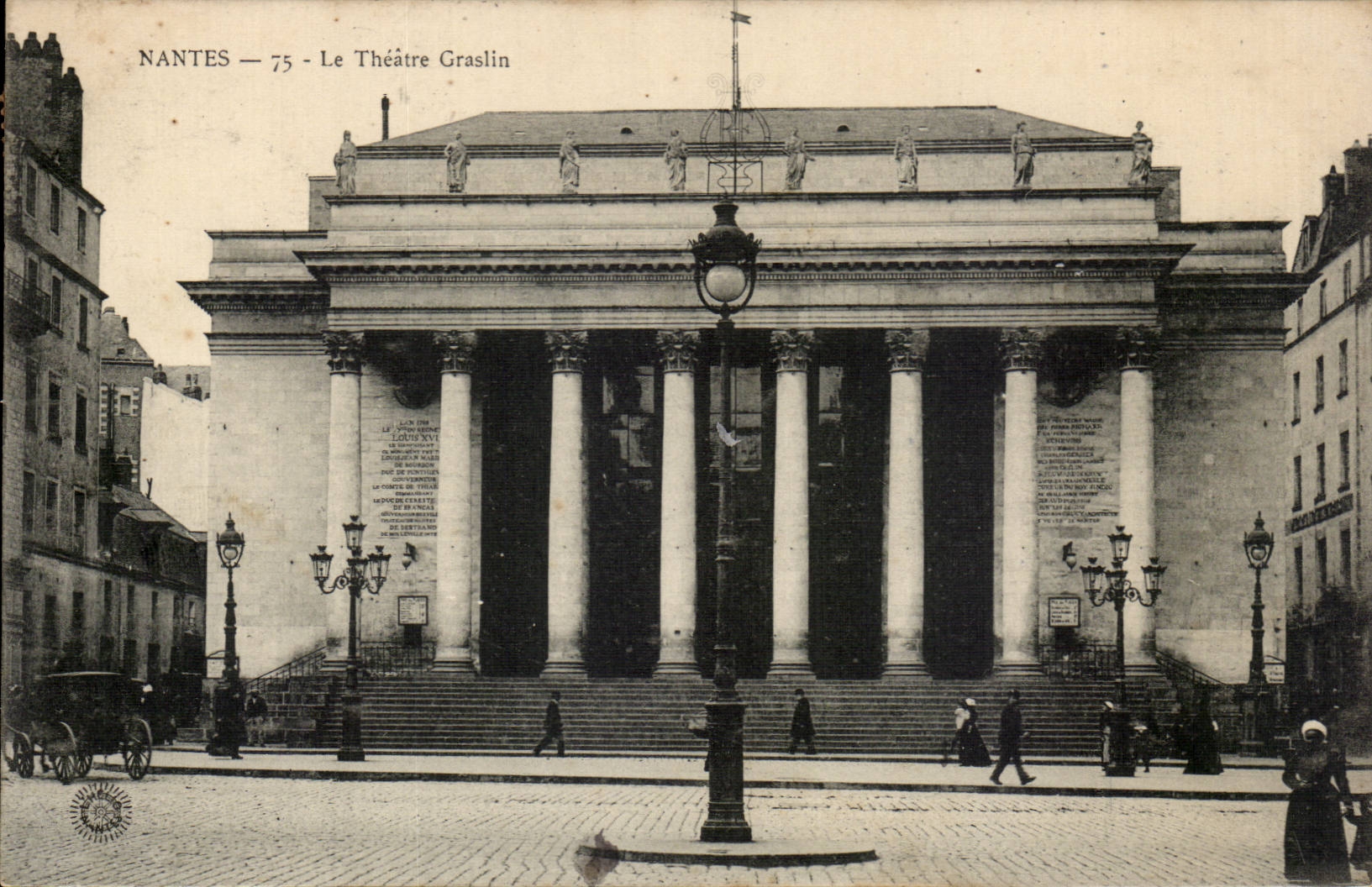 Nantes - the Graslin Theater - CPA