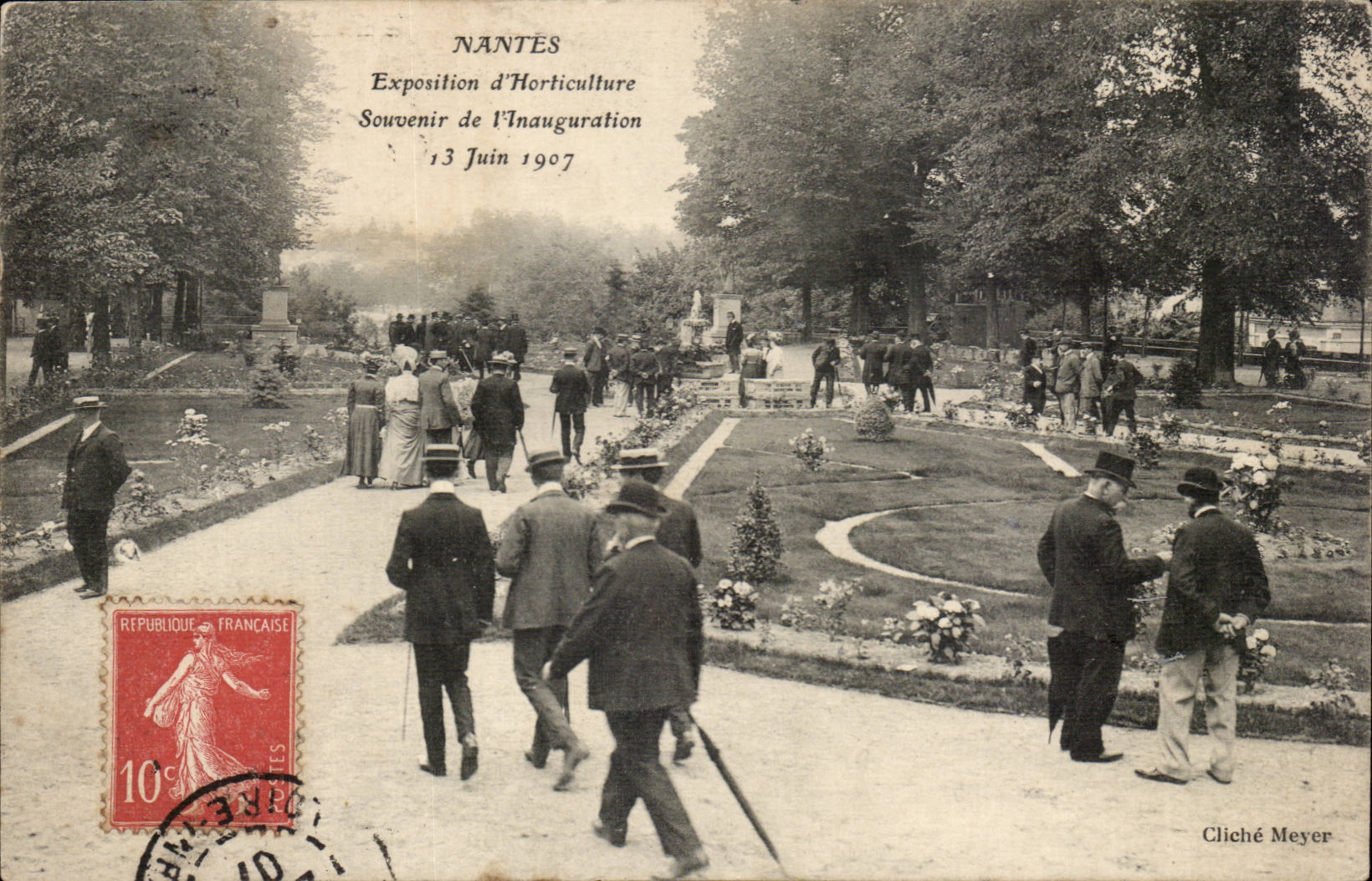 Nantes CPA Fair of horticulture Souvenir of the inauguration June 13rd 1907