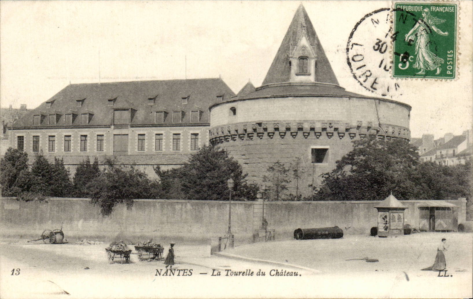 Nantes CPA the turret of the castle