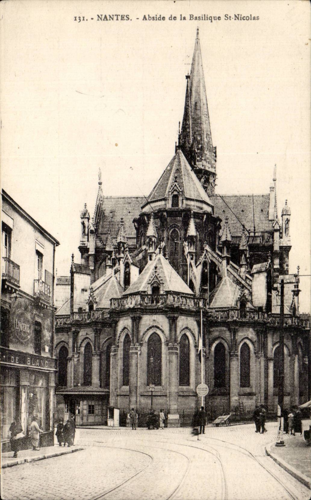 Nantes CPA Apse of the basilica St Nicolas