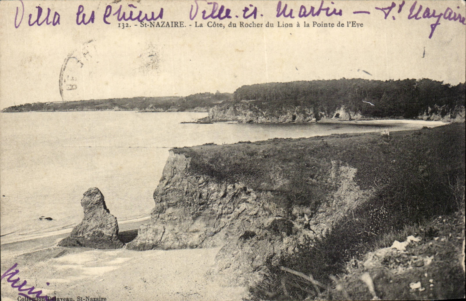 Saint Nazaire CPA the dimension of the rock of the lion to the point of Eve