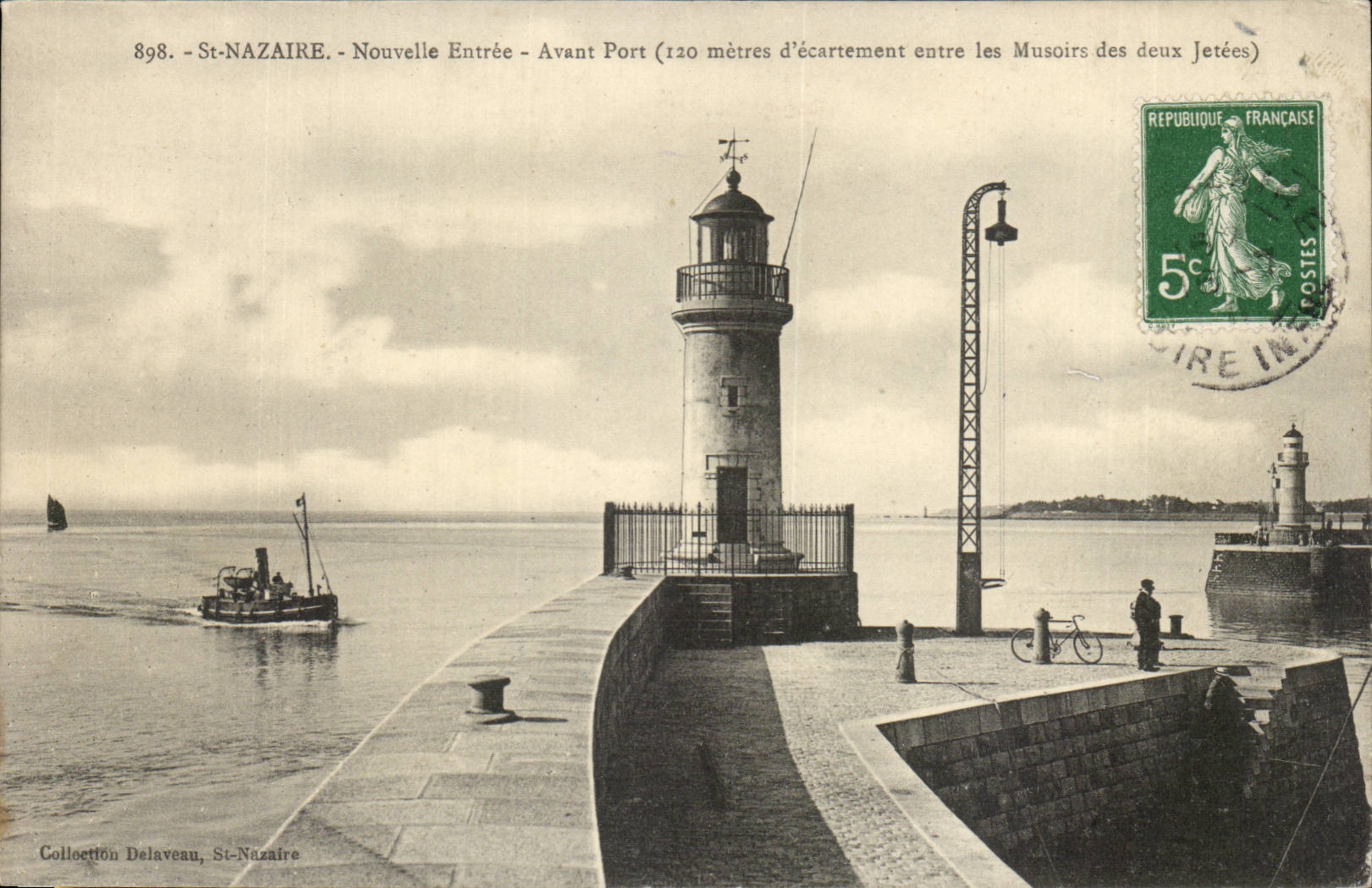 Saint Nazaire CPA the news Entering Before port (lighthouse headlight)