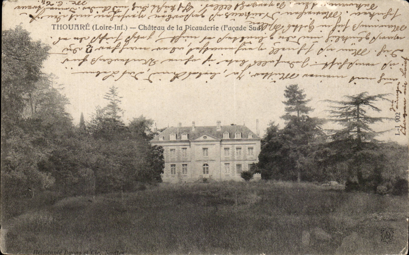 Thouare CPA Schloss von Picuderie (sudliche Front)