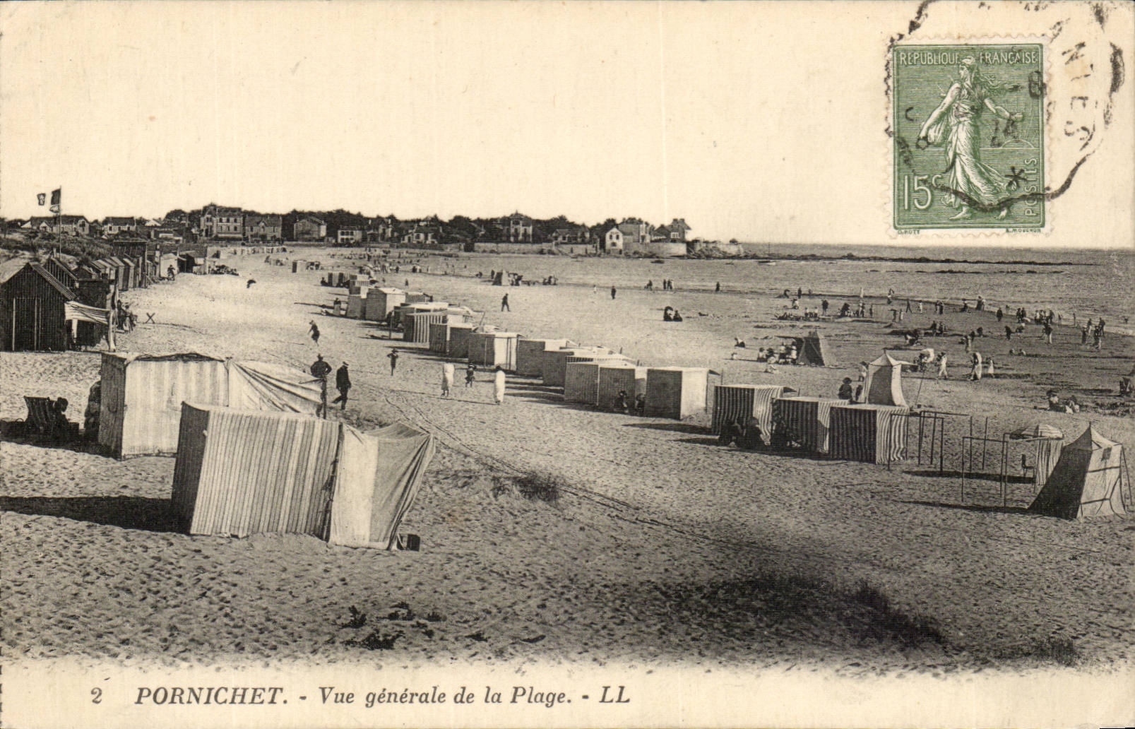 Pornichet CPA View of the beach