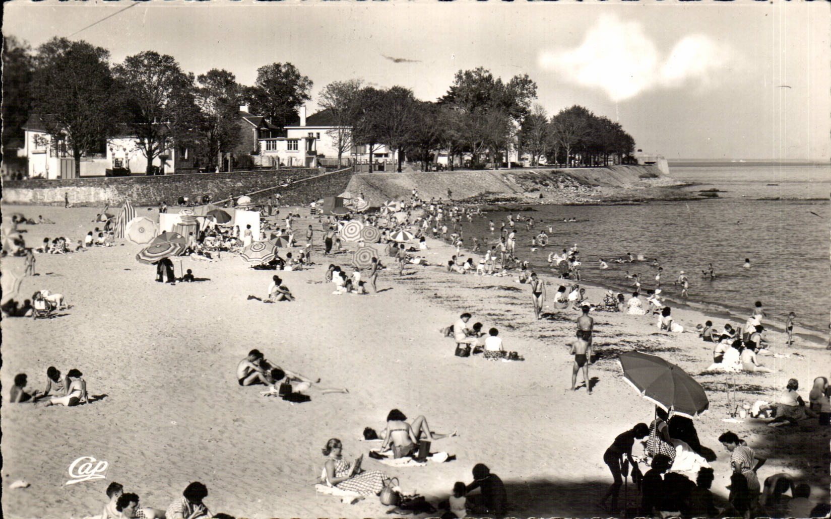 Saint Nazaire CPA the beach of Martin Cities
