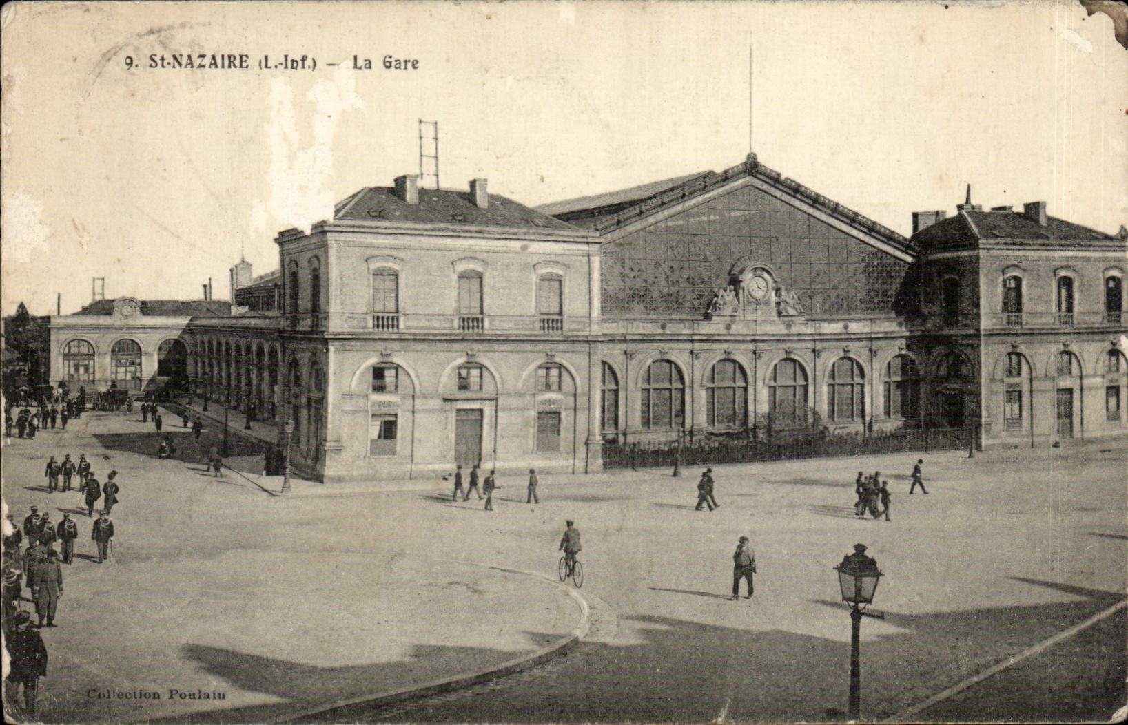 Saint Nazaire CPA Train station