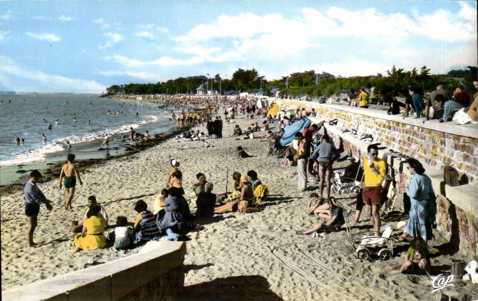 MODERNE KARTE Str-Brevin der Strand
