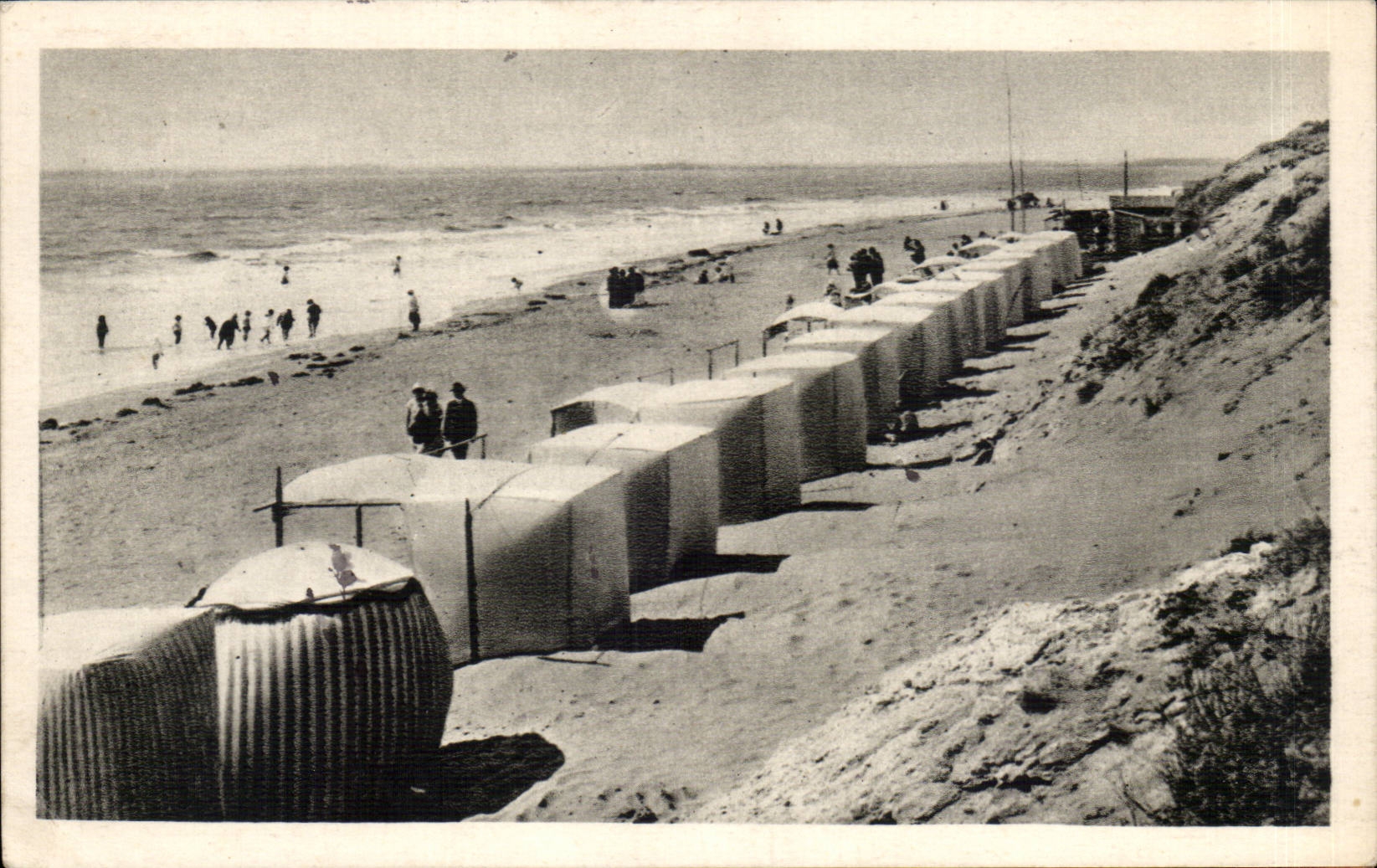 Saint Brevin die Ozean MODERNE KARTE der Strand und die Zelte