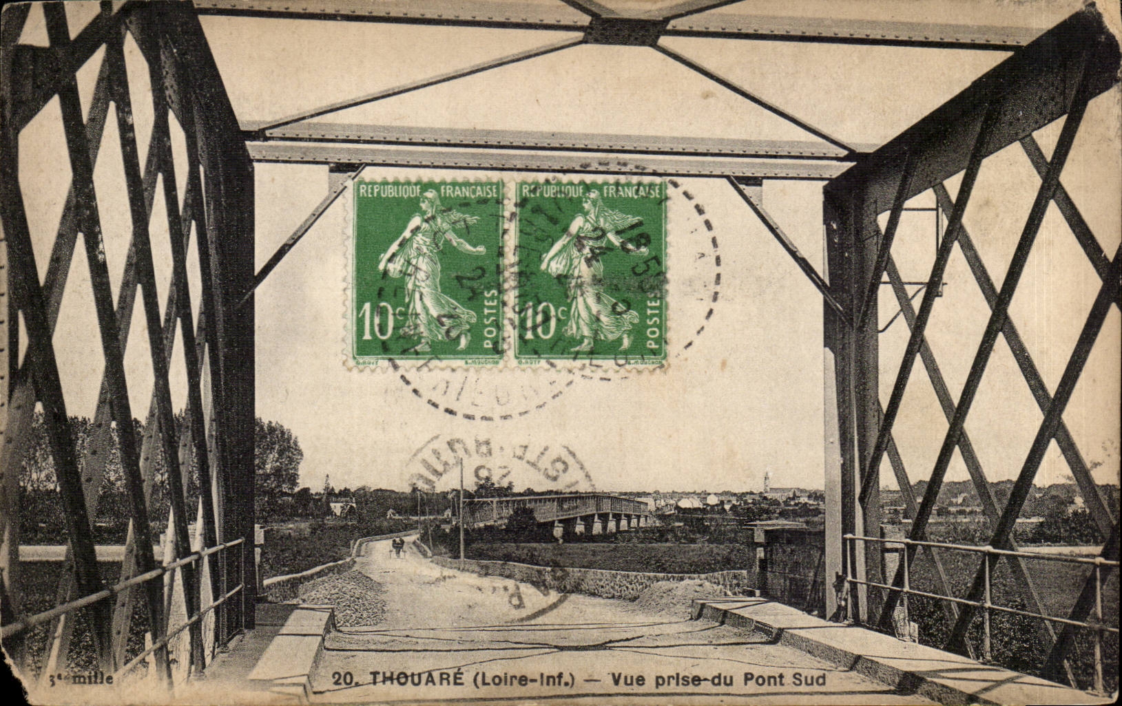 Thouare CPA gesehen von der sudlichen Brucke