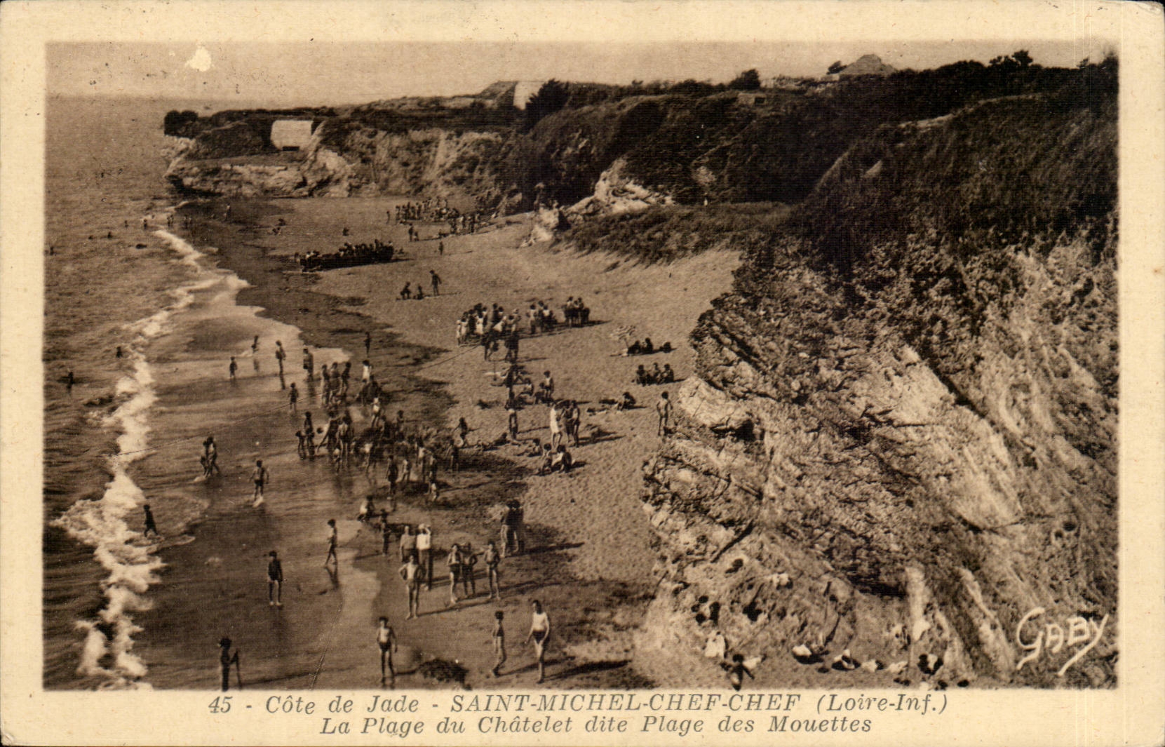 Dimension Jade CPA Saint Michel Chief Chief the beach of Chatelet known as beach of the gulls