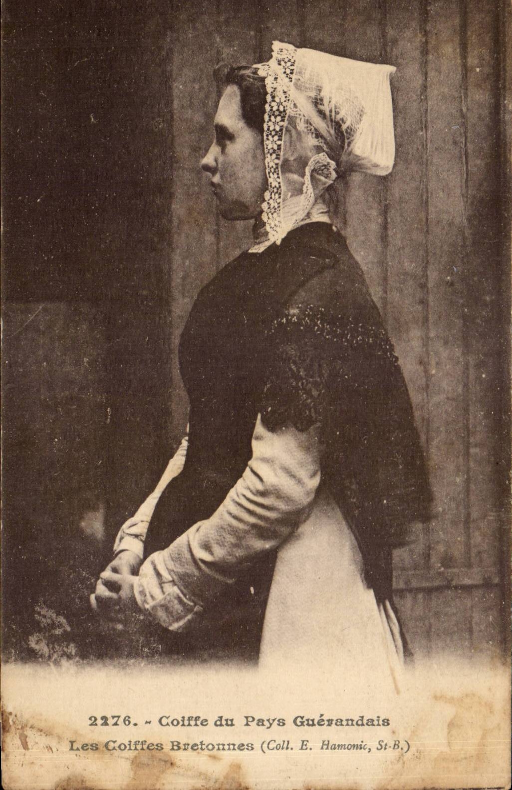 CPA bedeckt Guerandais Land die Bretonekappen mit einer Kappe