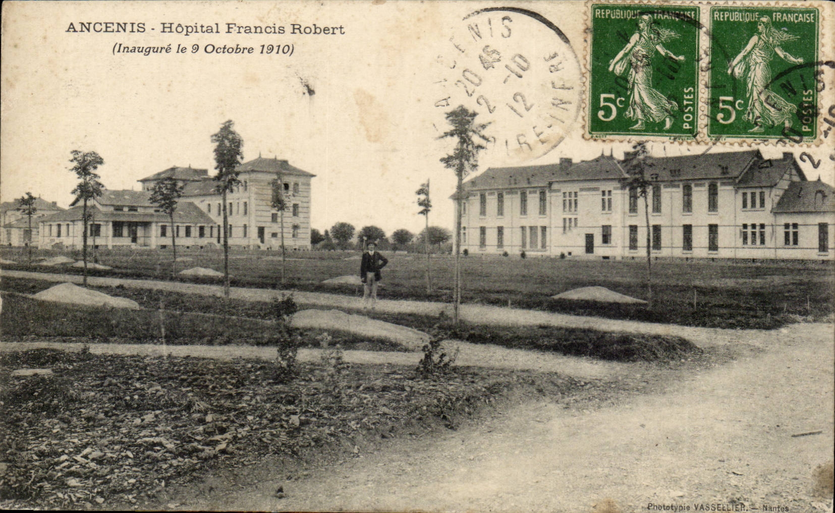 Ancenis CPA Hospital Francis Robert (on October 9th 1910 inaugurates)