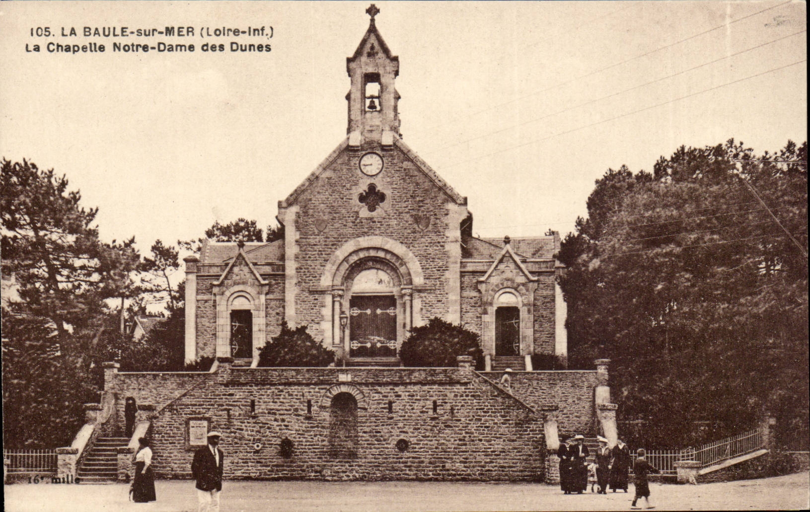 La Baule CPA the vault Our lady of the dunes