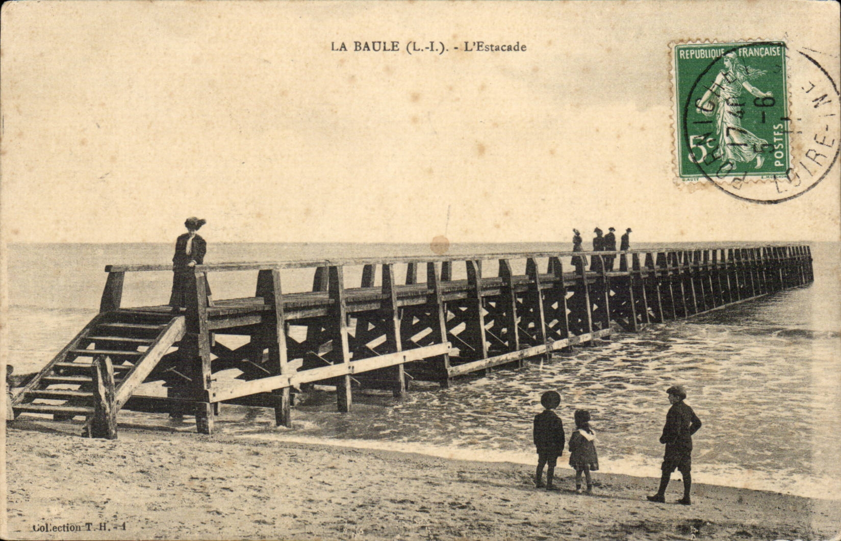 La Baule CPA der Pier