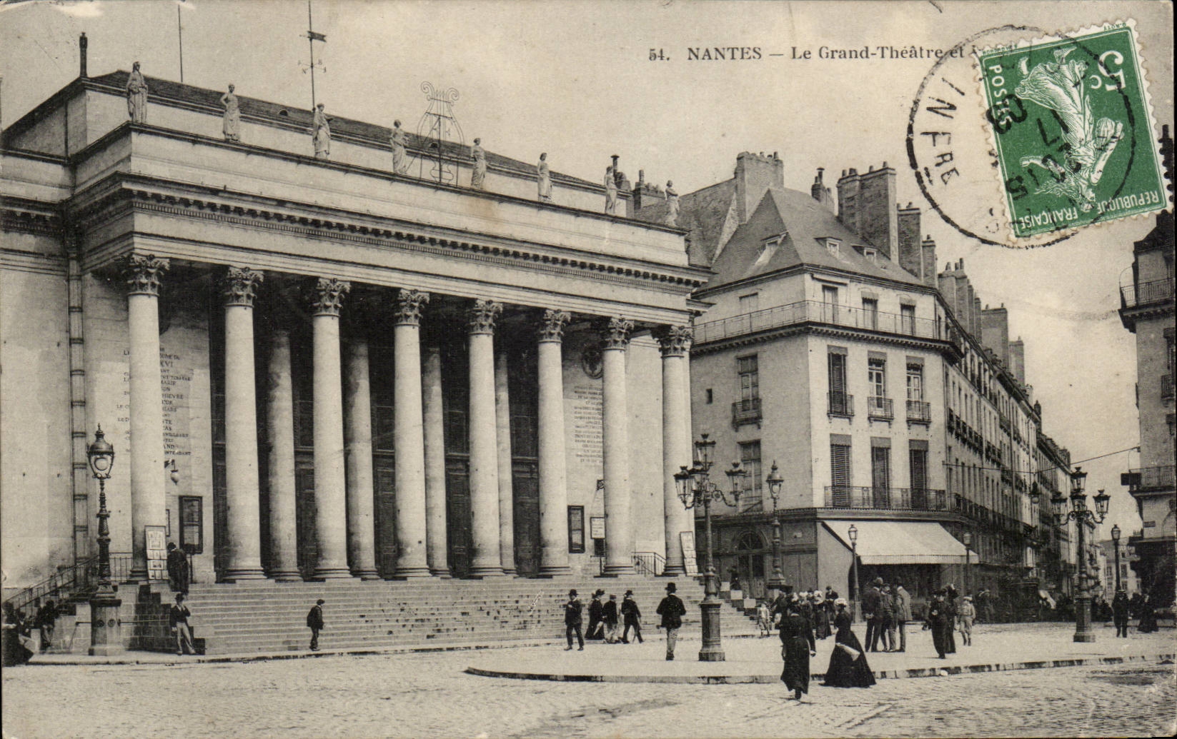 CPA Nantes the large Theater