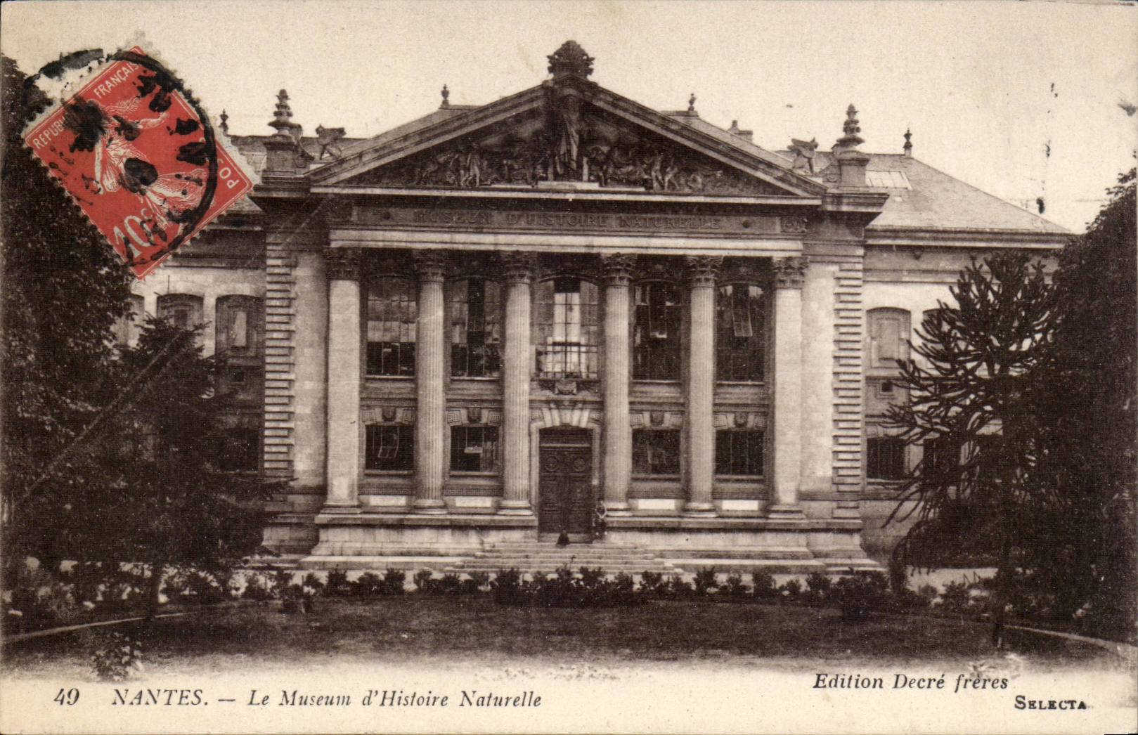 CPA Nantes the Museum of Natural history