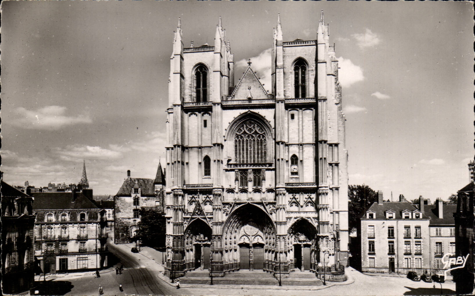 MODERN CARD Nantes the cathedral Places Holy Pierre