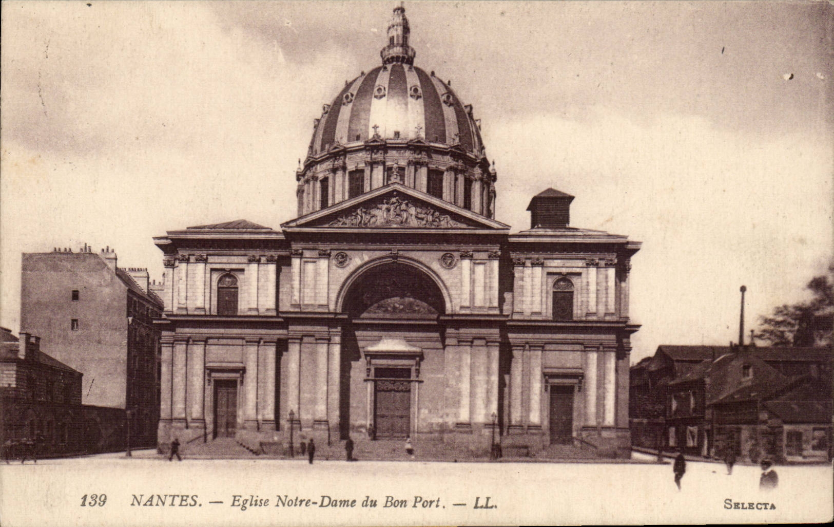 CPA Nantes Notre Dame Church of the Good port