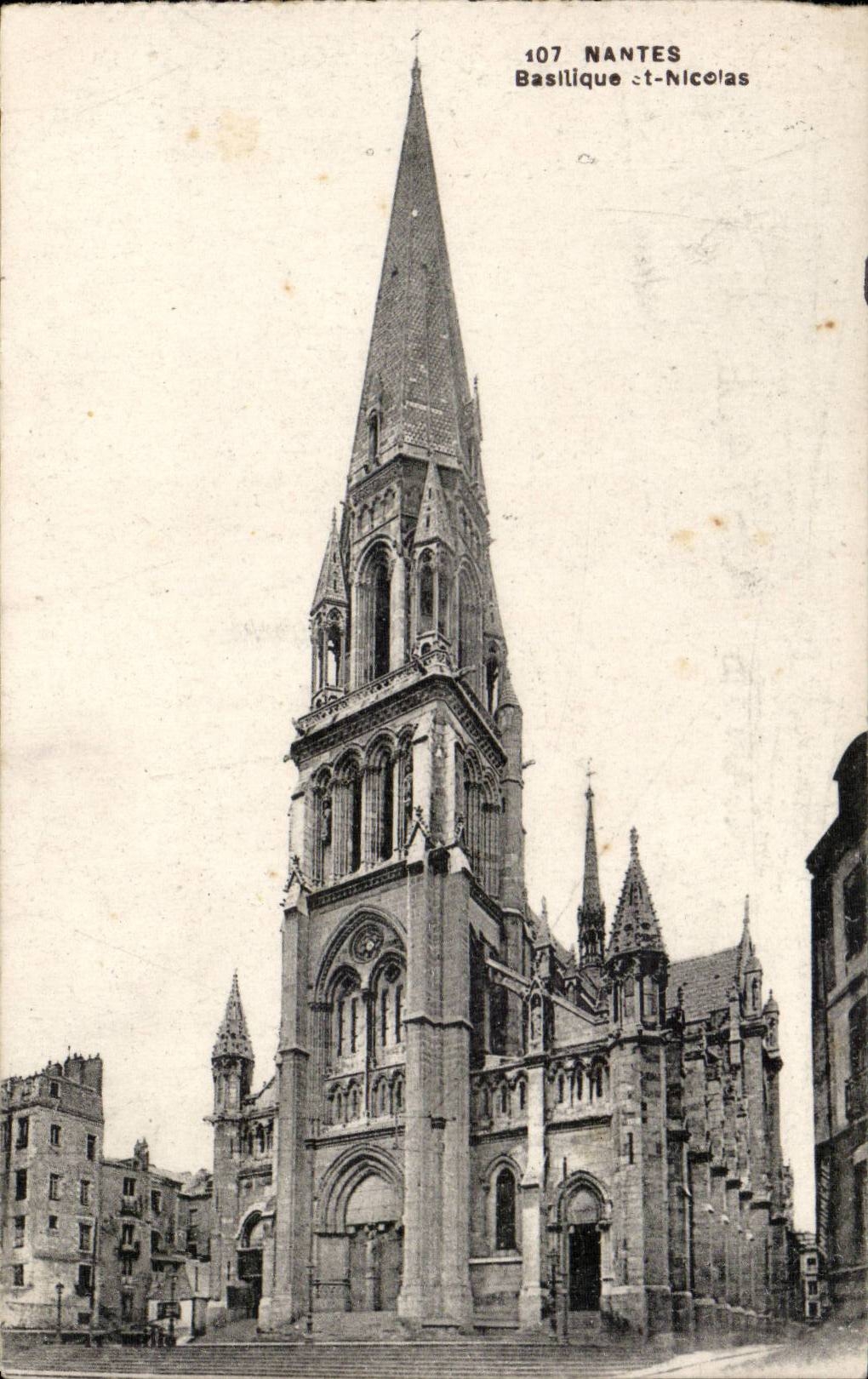 CPA Nantes Basilica St Nicolas