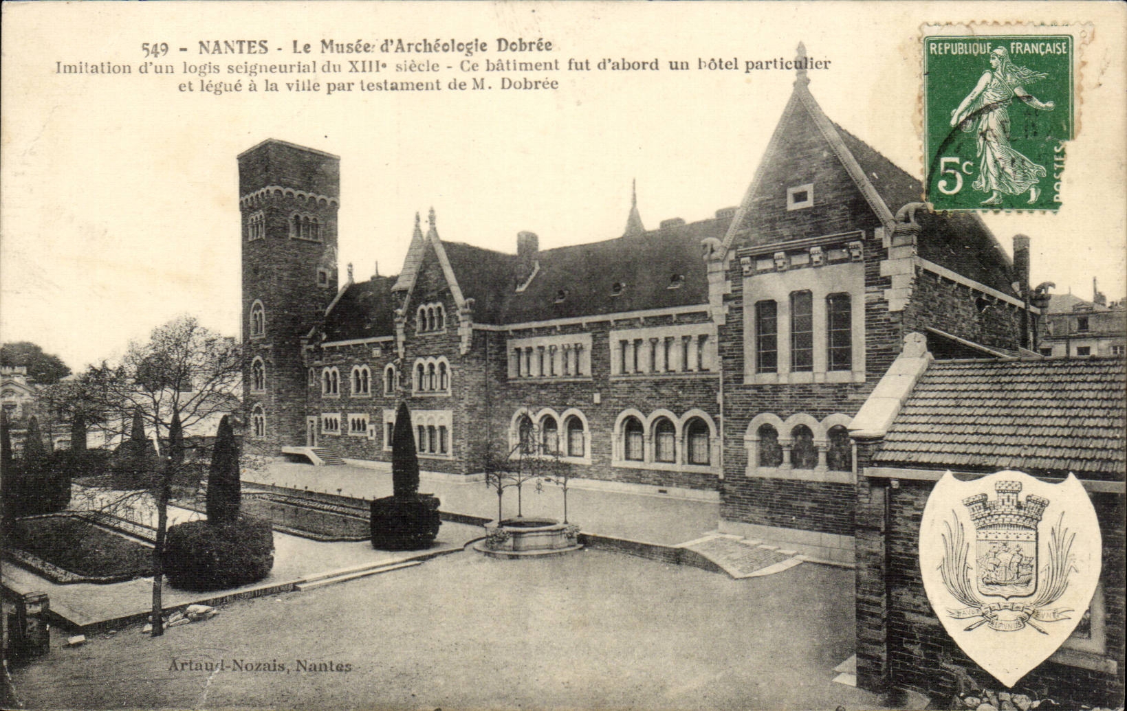 CPA Nantes the museum of Dobree archeology