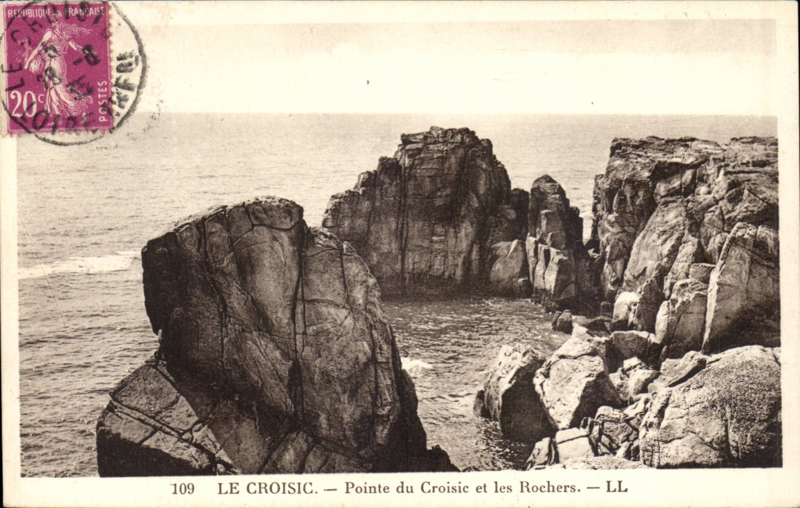 Croisic CPA zeigt croisic und die Felsen