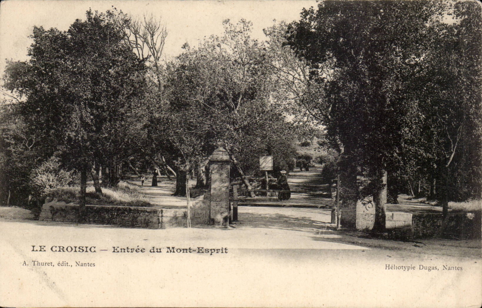 CPA Croisic Entrance of the Mount Spirit