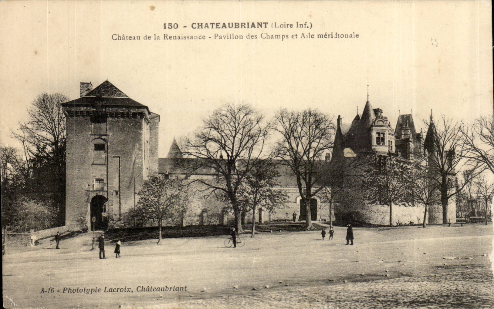 Chateaubriant CPA Castle of Renaissance the House of the Fields and southernmost wing