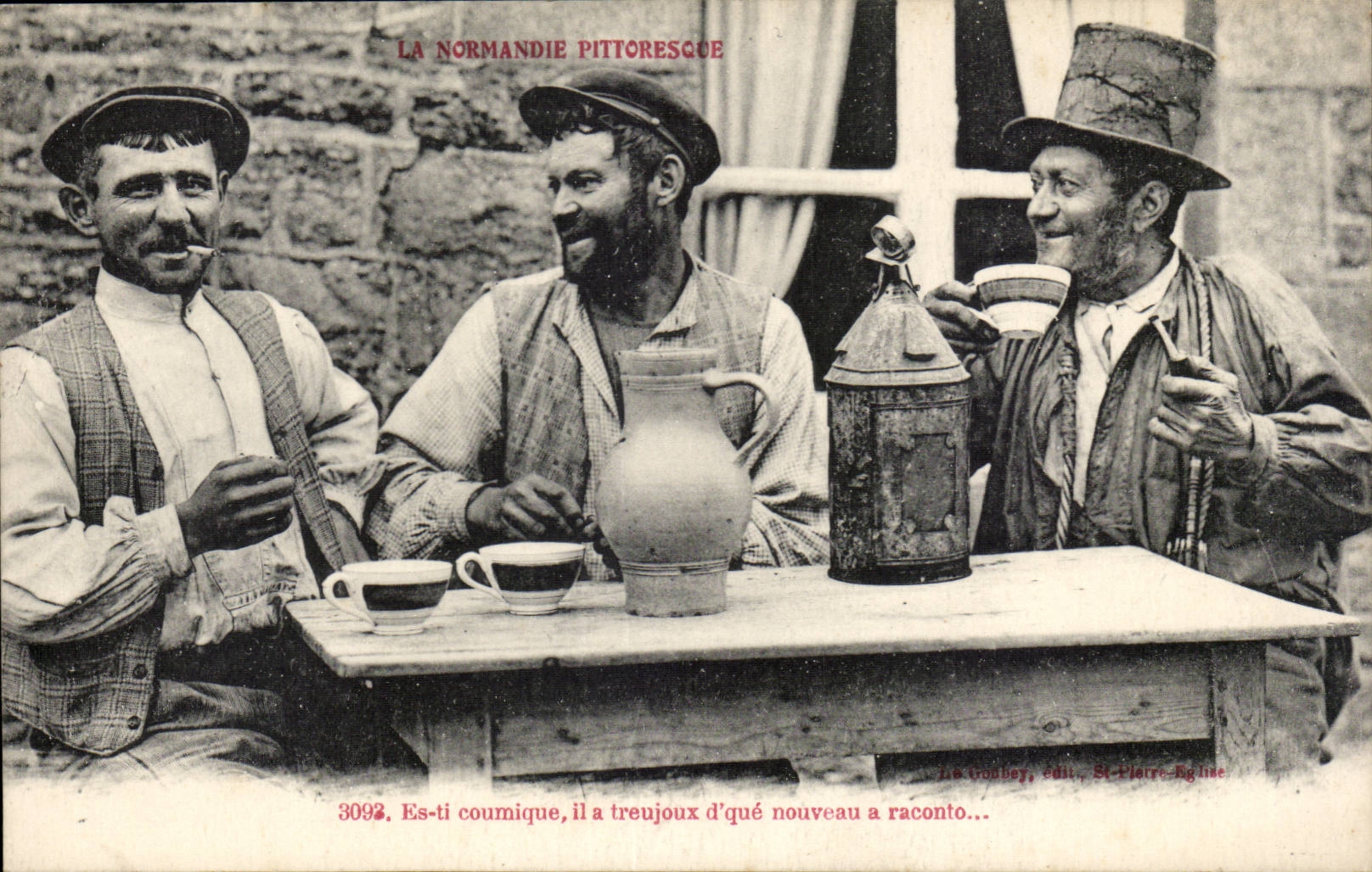 CPA picturesque Normandy Es comic Ti it has trujoux D that new (folklore caps costume)