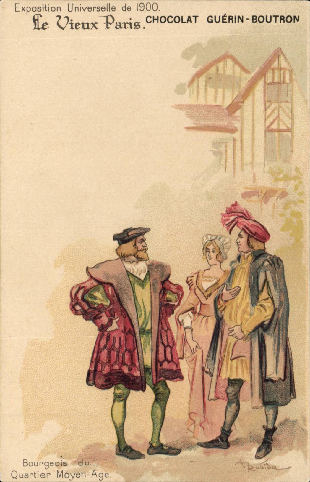 Fantasy CPA Fair universal of 1900 Middle-class men of the district the Middle Ages