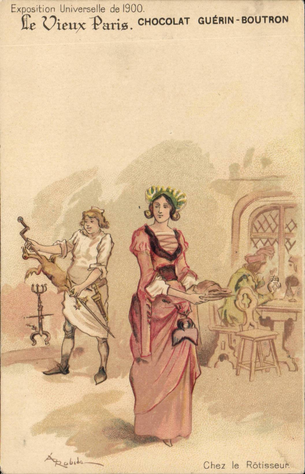 Fantasy CPA Fair universal of 1900 the Paris old man In the grill-room owner (folklore)