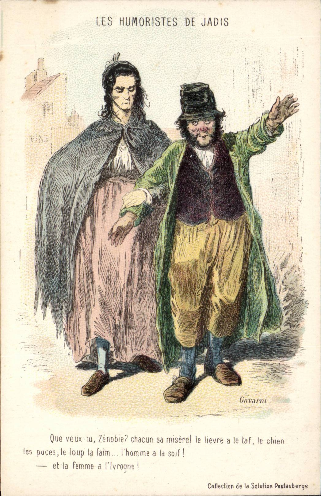 CPA Fantasy Illustrator Gavarni Tramp TOP