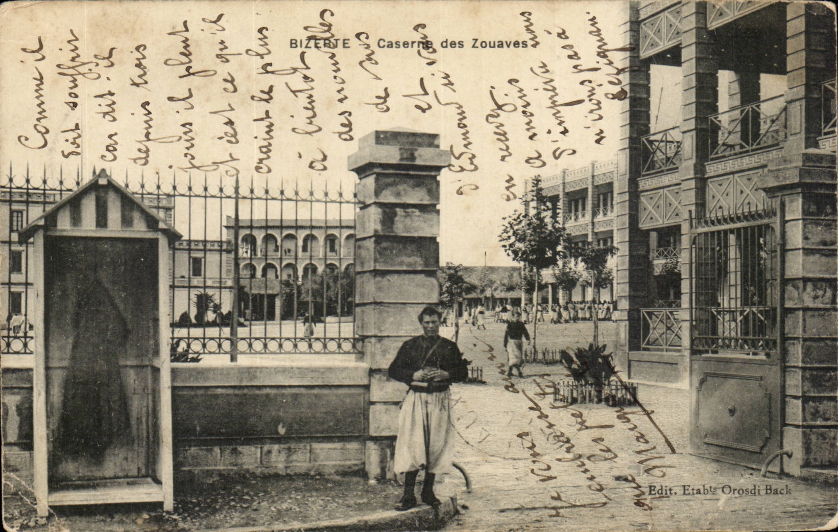 Tunisia Bizerte CPA Barracks of the zouaves
