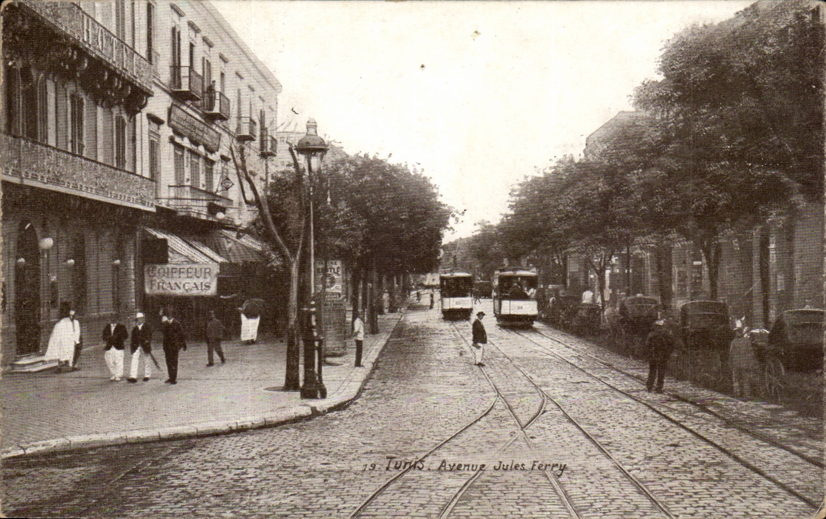 Tunisia Tunis CPA Which occurred Jules Ferry (French hairdresser)