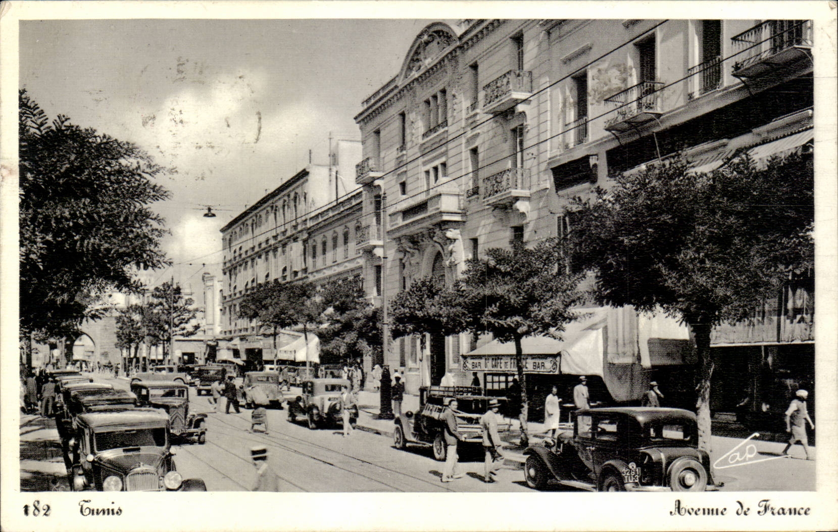 Tunisia Tunis CPA which occurred of France