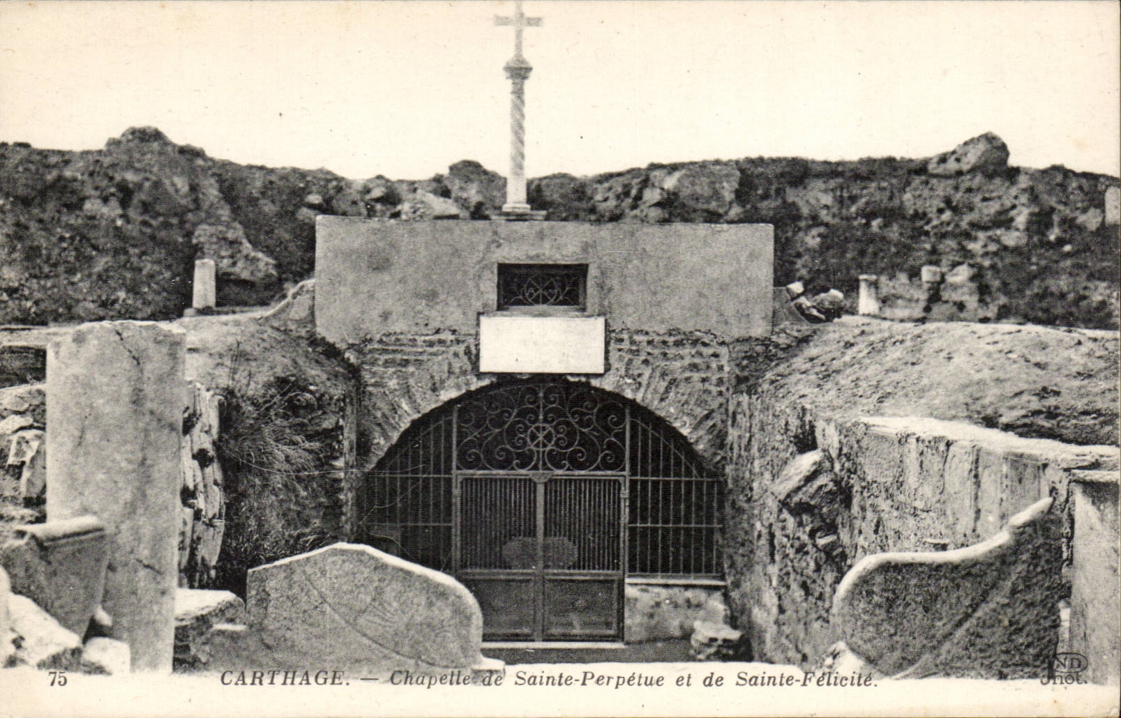 Tunisia CPA Carthage Chapelle of Sainte Perpetuates and Sainte Congratulated