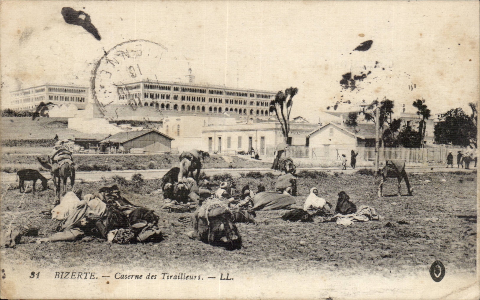 Tunisia CPA Bizerte Barracks of the Riflemen