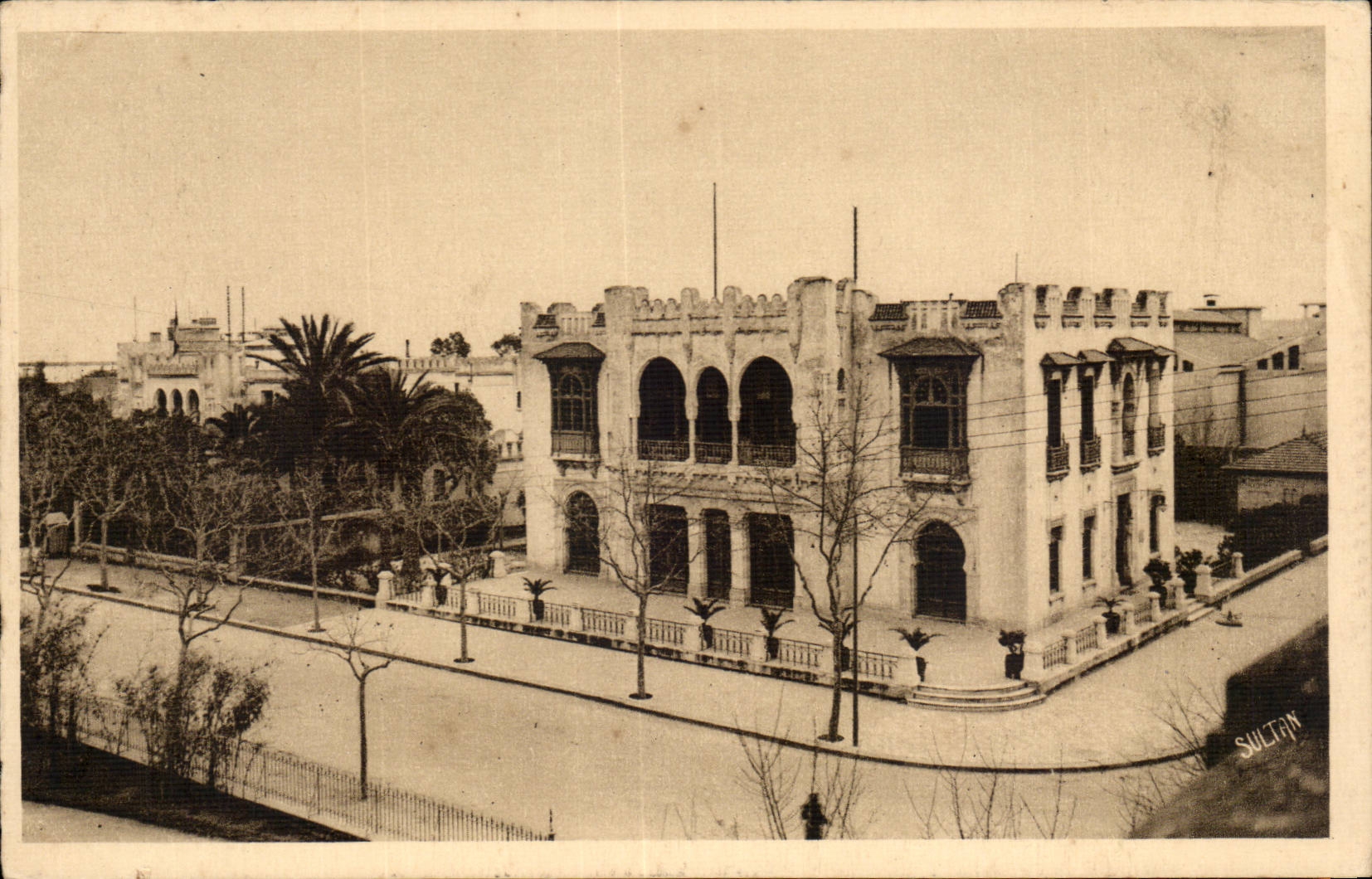 Tunisia CPA Bizerte the military circle and admiralty