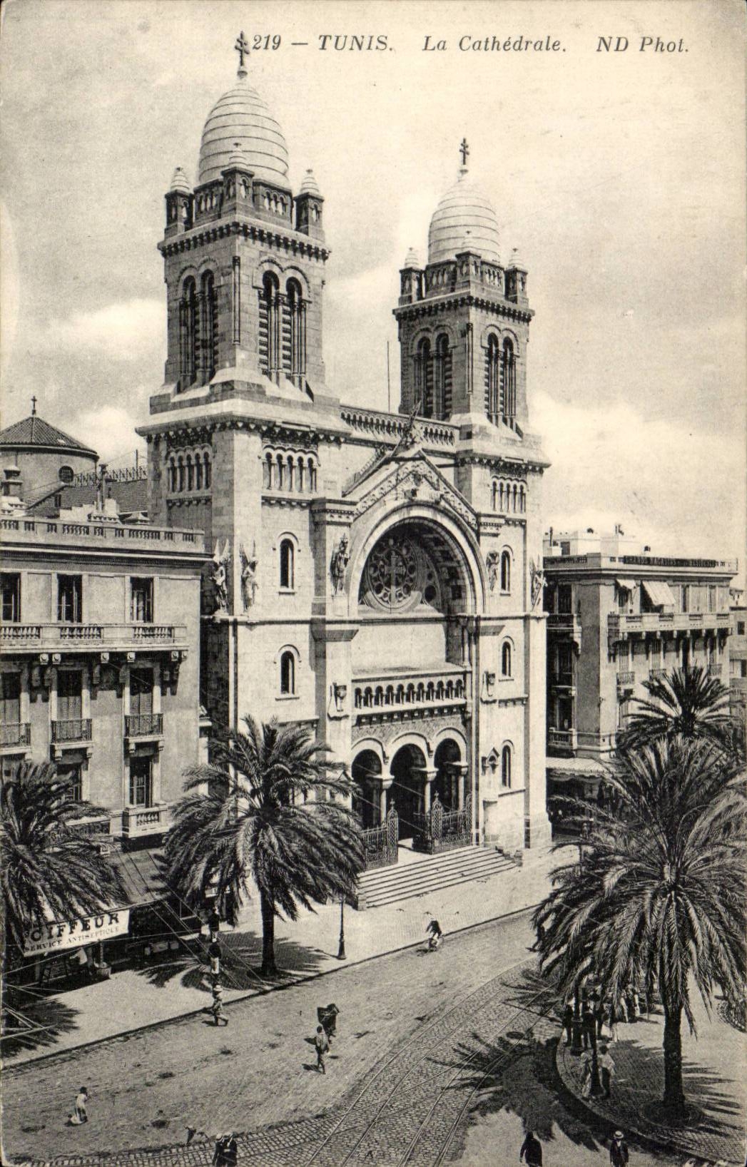 Tunisia CPA Tunis the cathedral