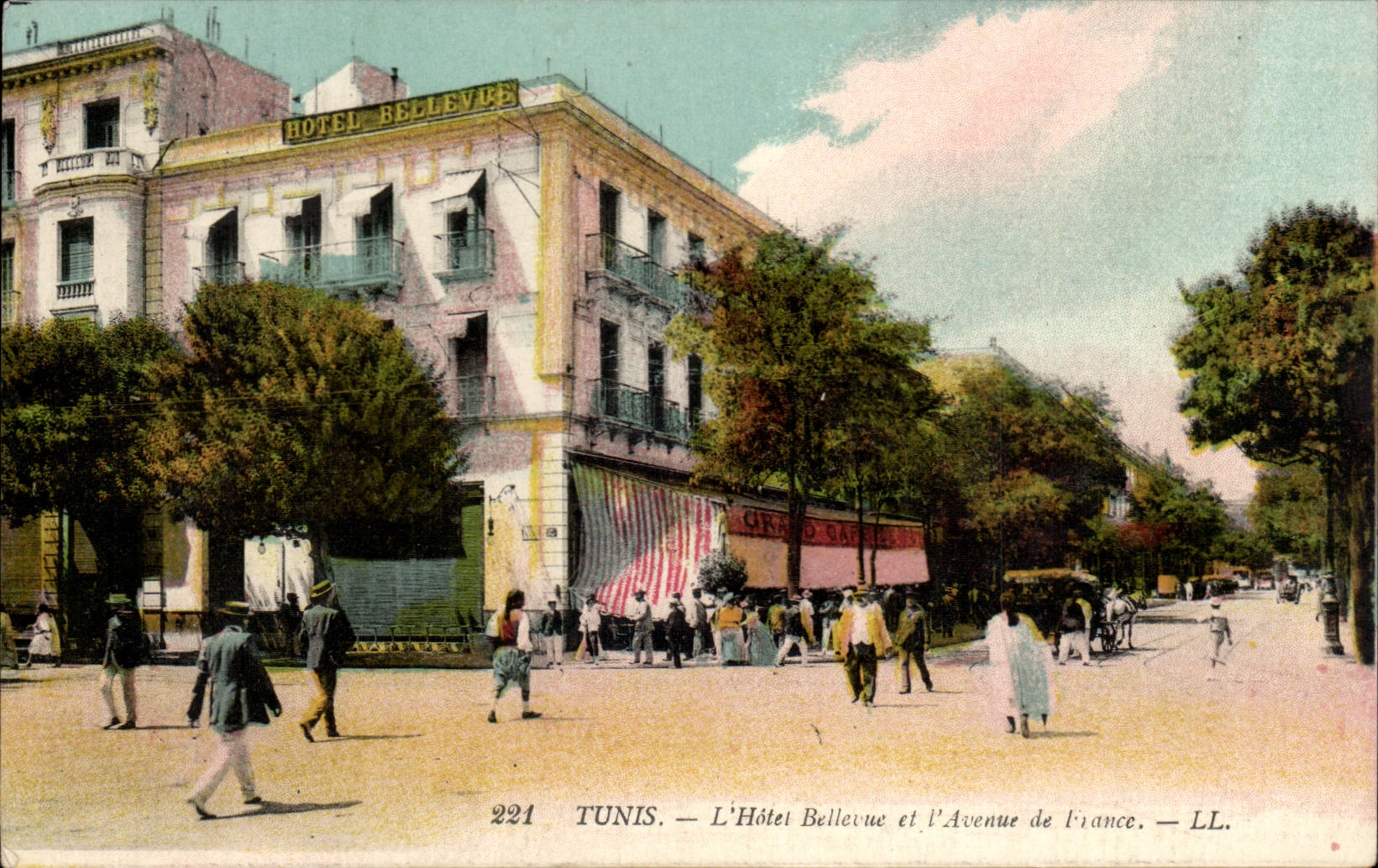 Tunisia CPA Tunis Bellevue Hotel and Avenue of France