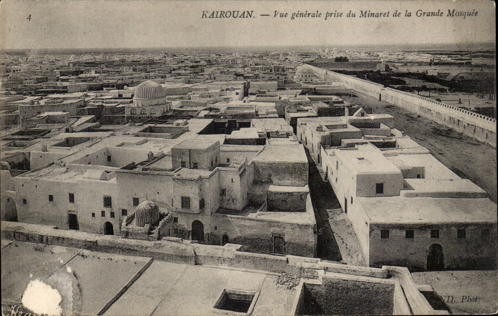 Tunisia CPA Kairouan View taken of the minaret of the large mosque