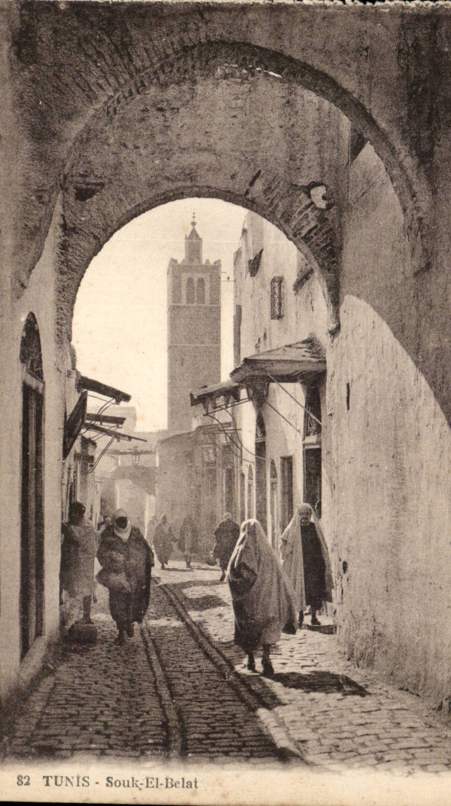 Tunisia CPA Tunis Souk el Belak