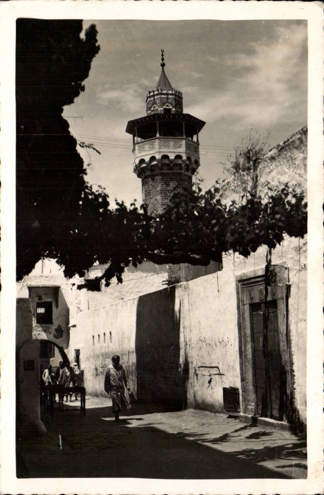 Tunisia CPA Tunis Minaret of Sidi Ben Ziad