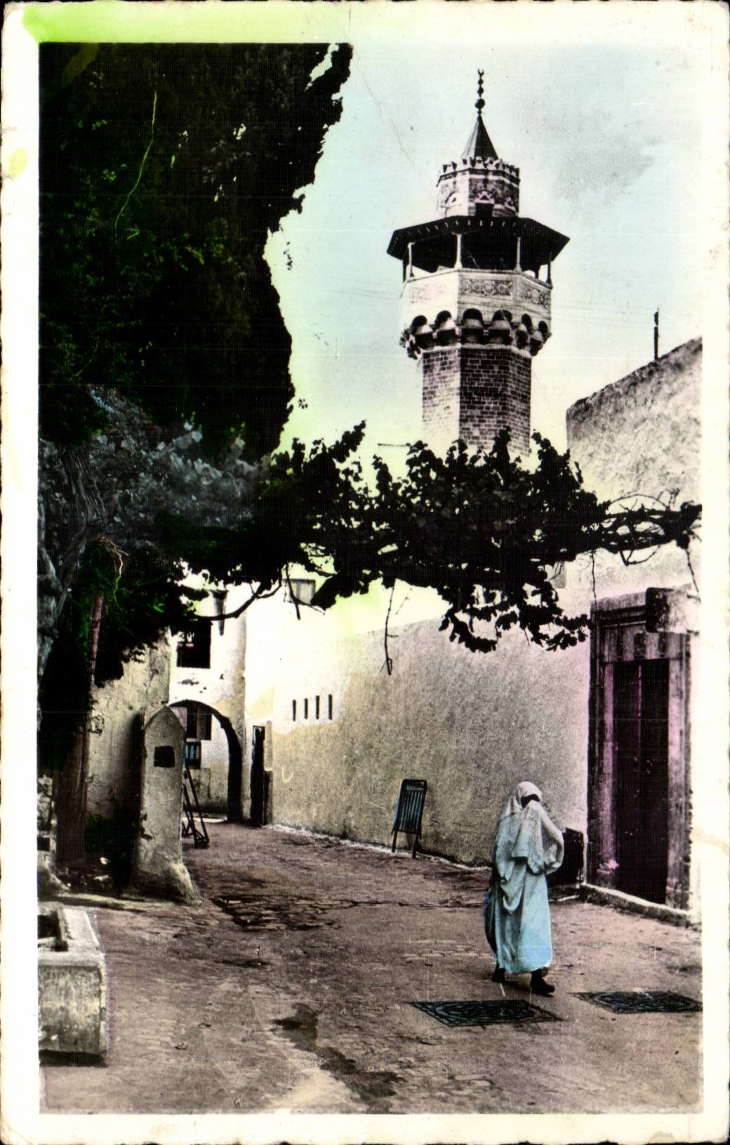 Tunisia CPA Tunis Mosque Sidi Youssef Dzira Souk